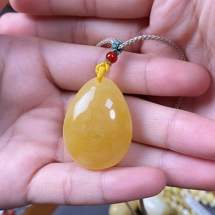 琥珀未镶嵌裸石水滴