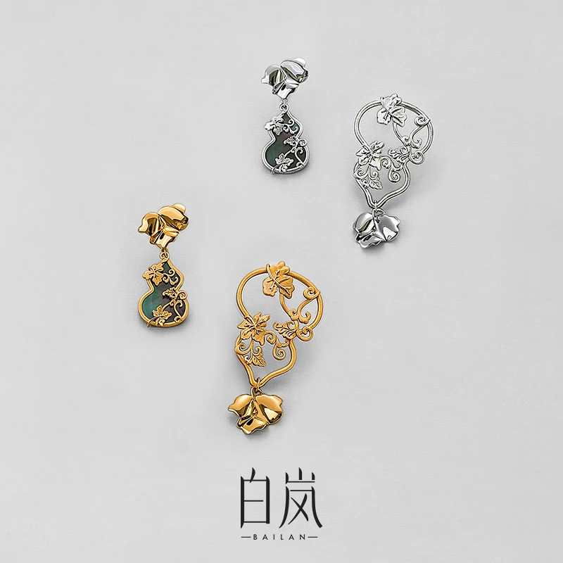 【12月上新】白岚珍宝葫芦耳坠黑贝耳饰耳环女精致高级首饰ED4834