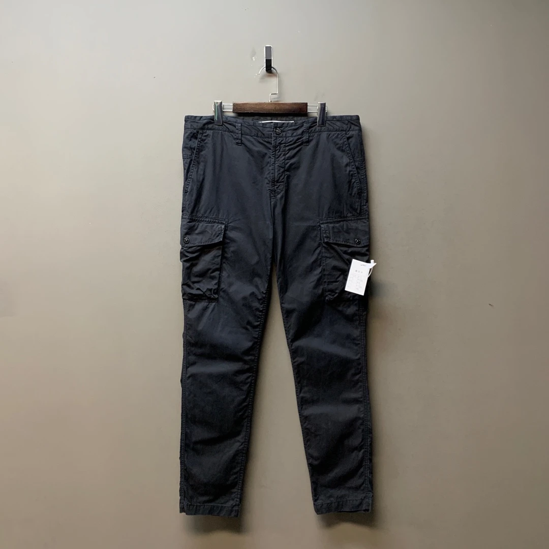 Stone island 石头岛/08455/黑色双口袋工装裤 34码