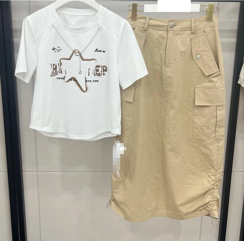 YS421452时尚休闲气质两件套套装夏季