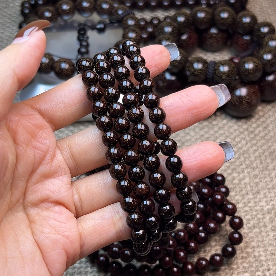 亮***晶檀香紫檀（小叶紫檀）0.6 108满星