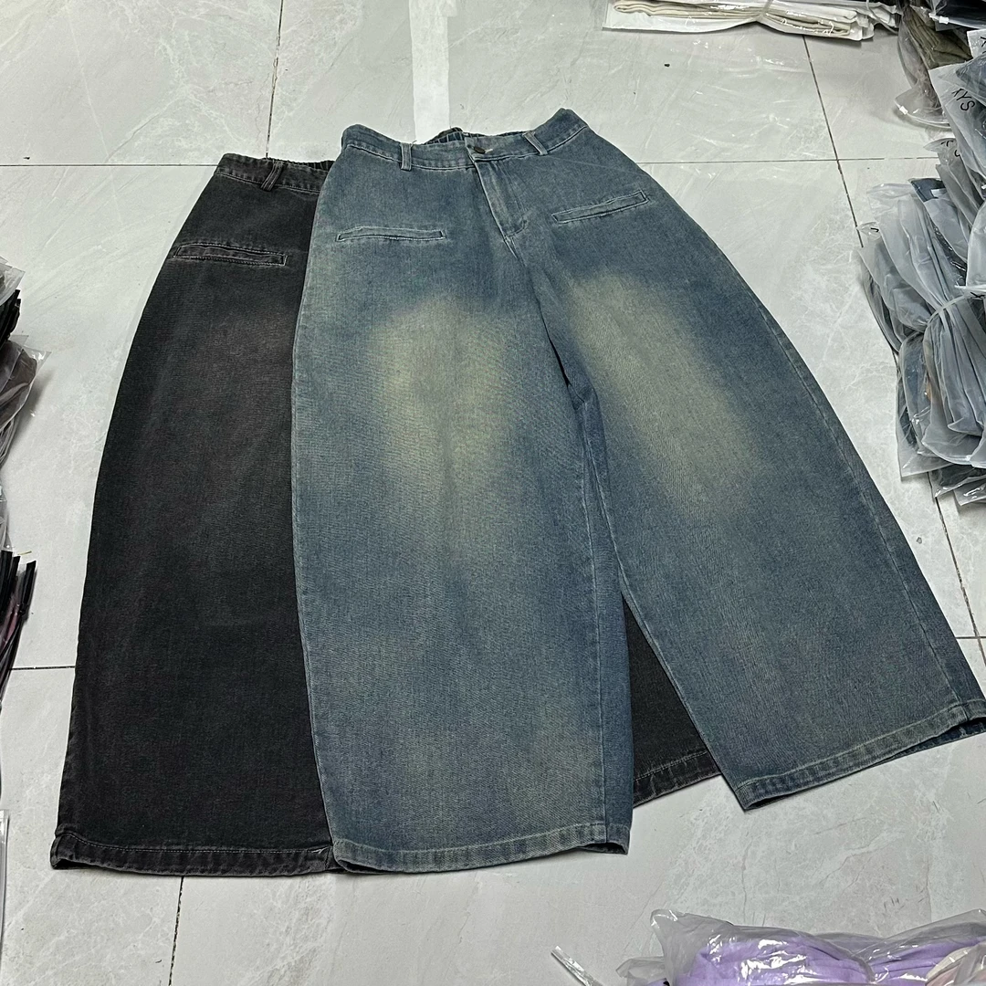 8127新款宽松休闲百搭牛仔裤