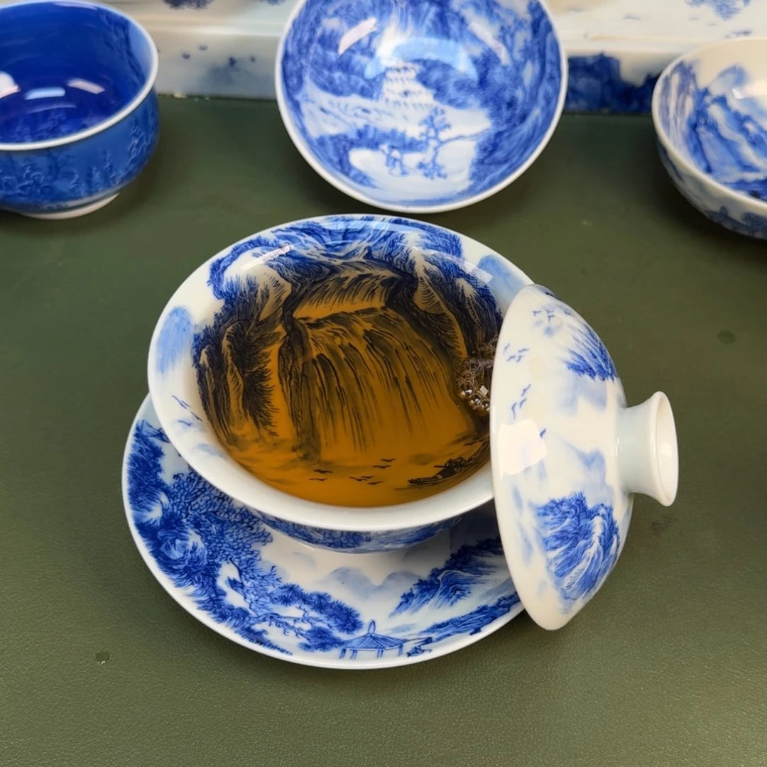 景德镇纯手绘茶具圆圆260