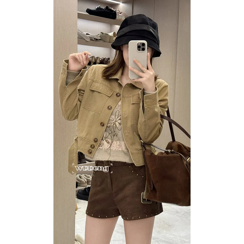 王等等【东京故事】2025秋冬原创100棉亲肤舒适长袖外套U225T12011