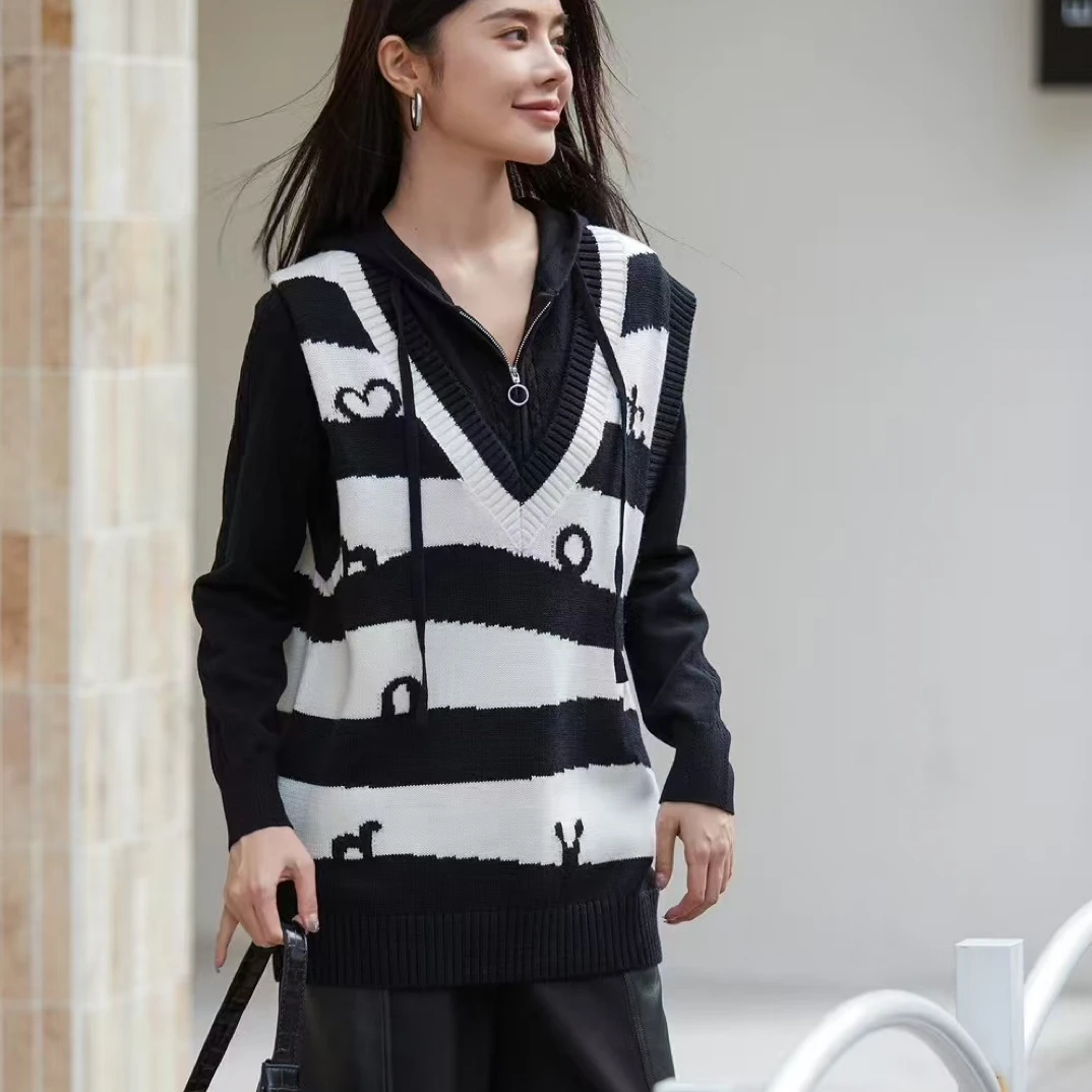 绵毛织背心商场同款新款