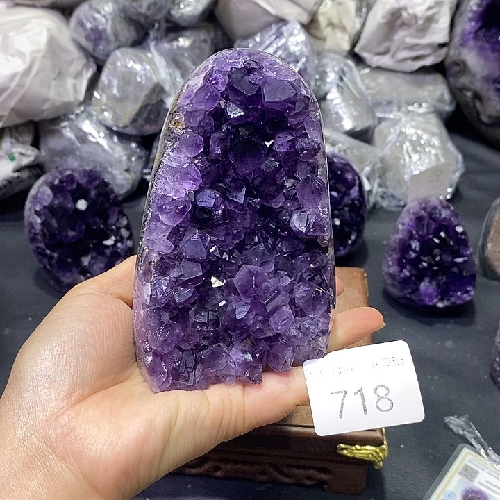 紫晶珠宝半成品未镶嵌