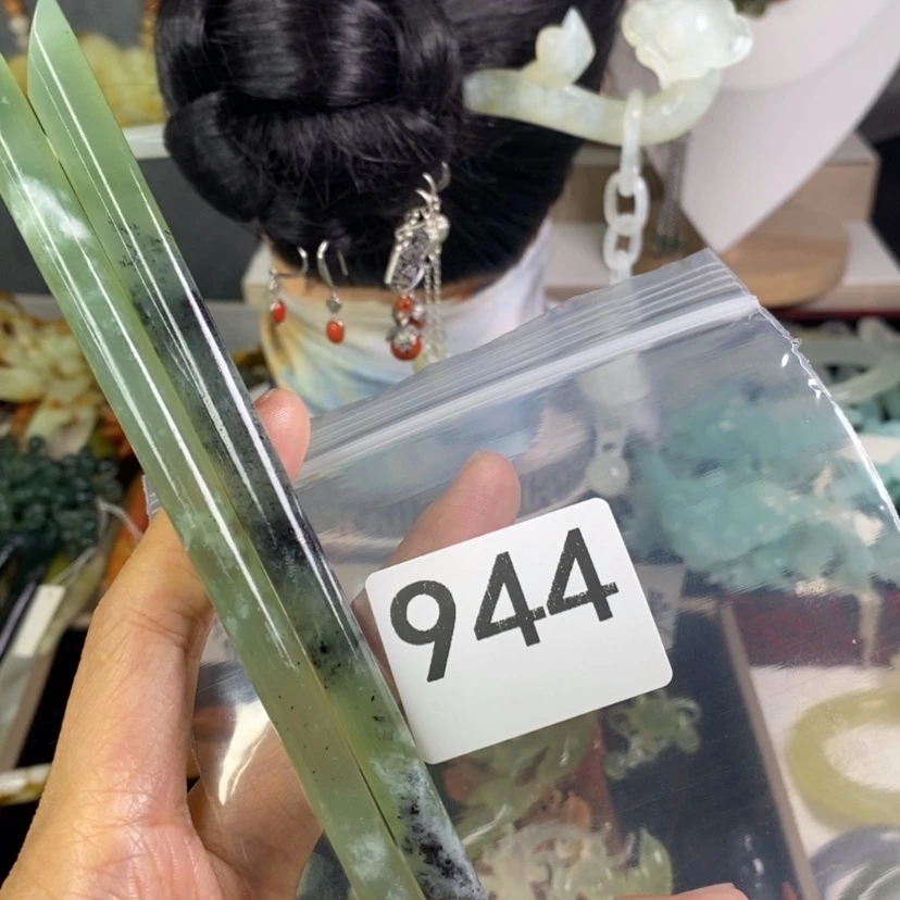 【闪购商品】岫玉发饰未镶嵌星*