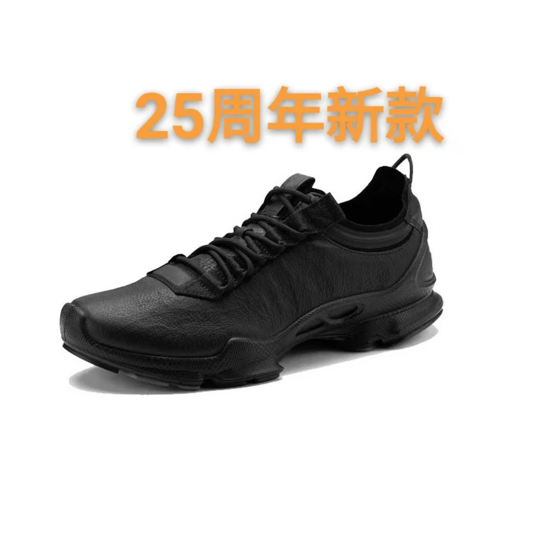 休闲男生减震一体头层小牛皮休闲皮鞋