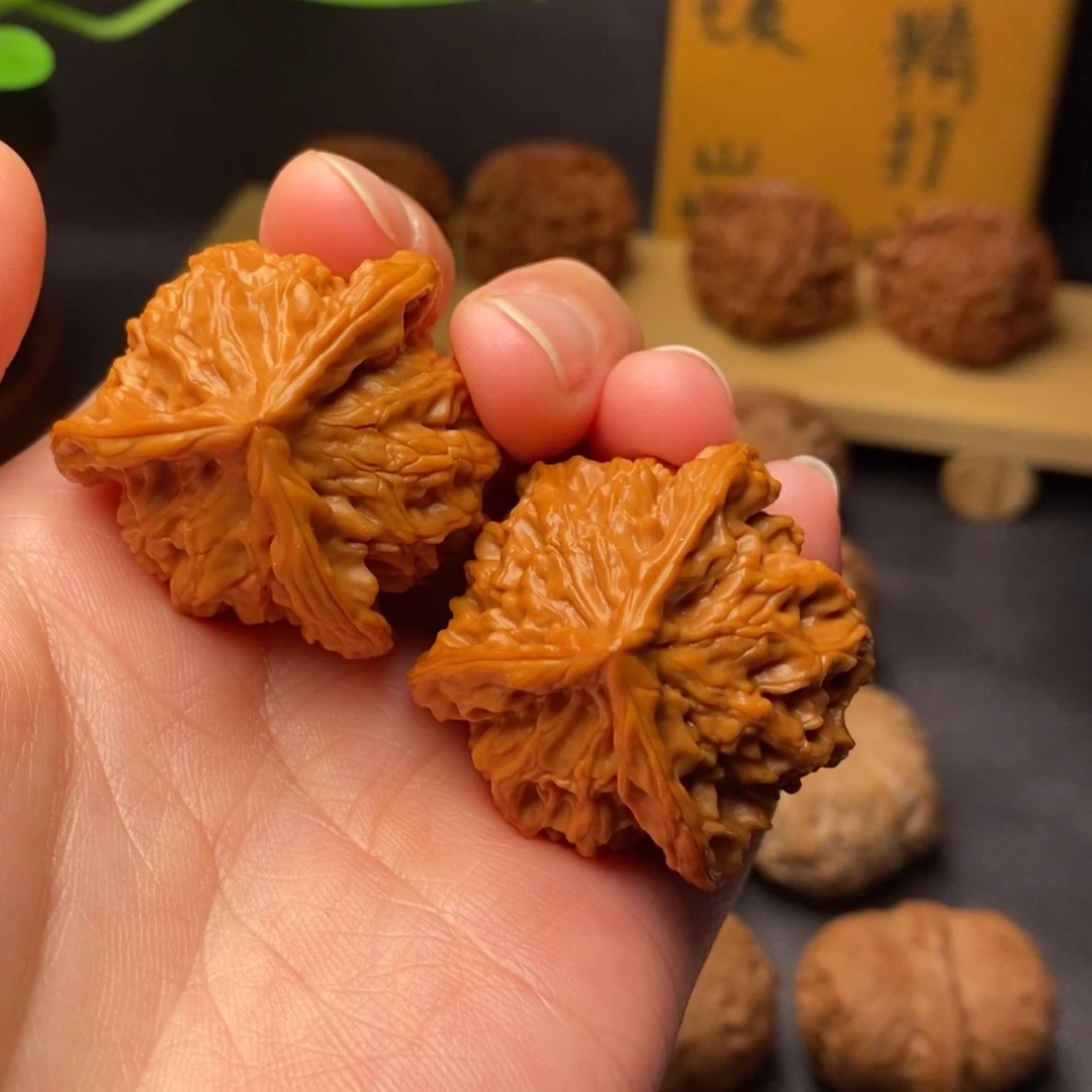 把件文玩核桃37盘山三棱