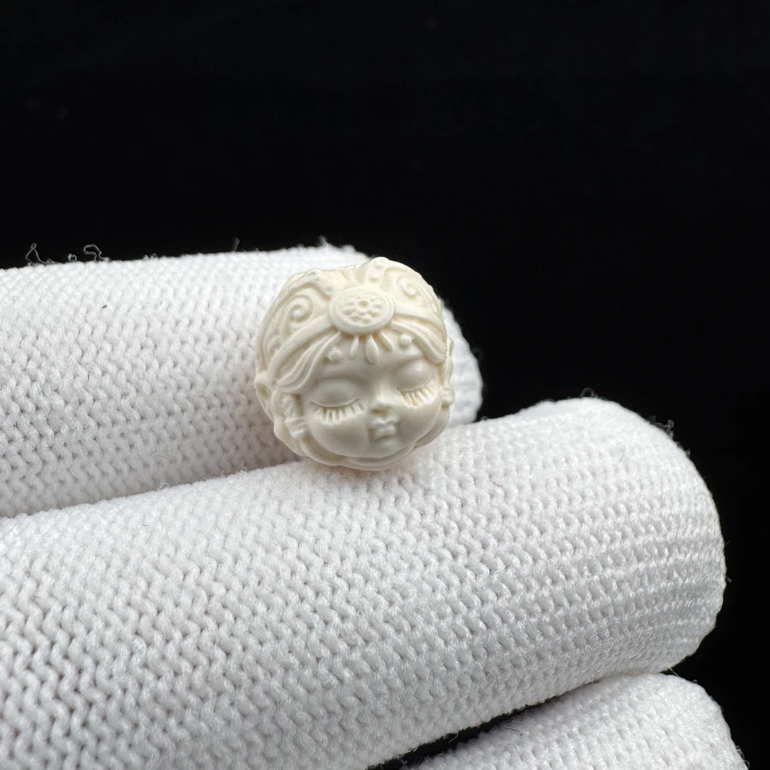 J8976天然猛犸牙配饰约12.2*12mm一物一图假一罚四