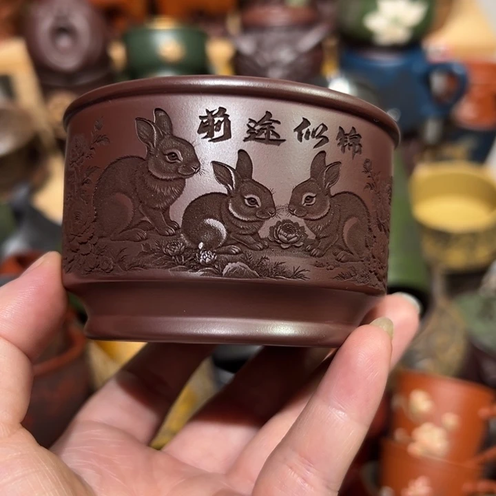 茶杯紫砂宜兴紫砂主人杯