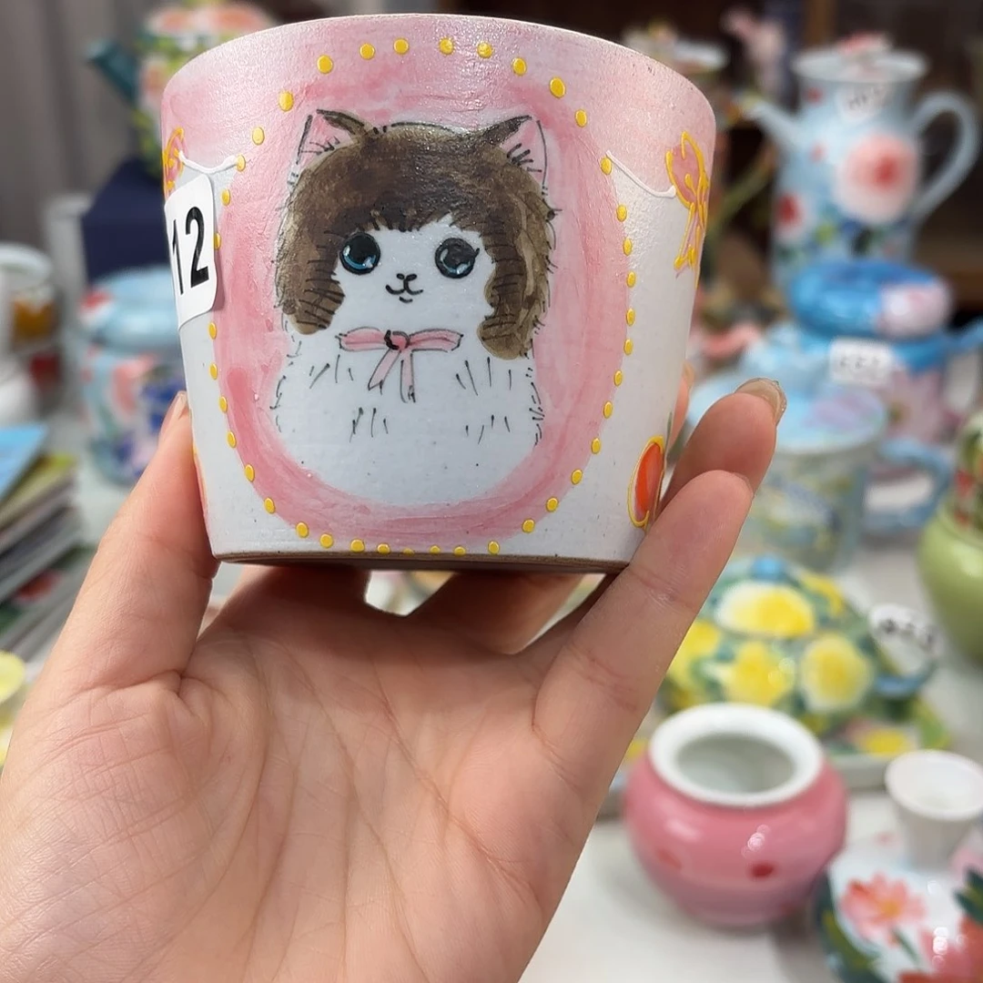 景德镇手绘高温釉下彩陶瓷茶具