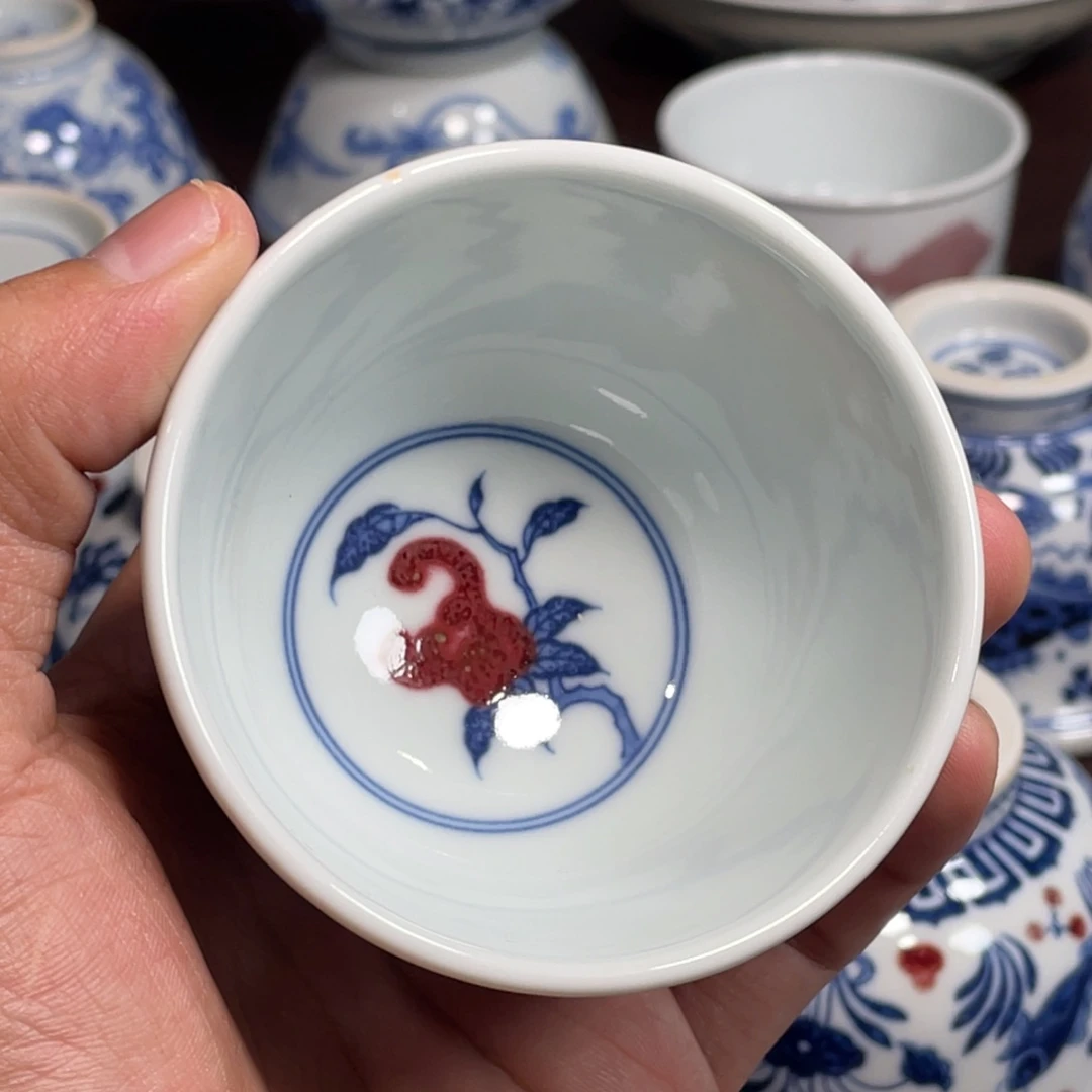 滇***植杯景德镇陶瓷现代手工陶瓷茶具