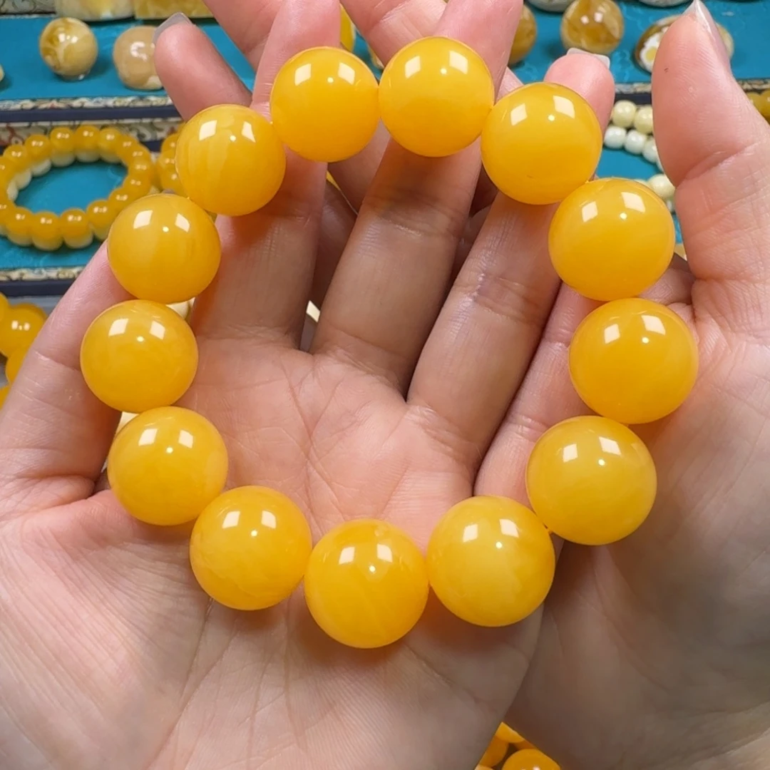 手链琥珀未镶嵌同料