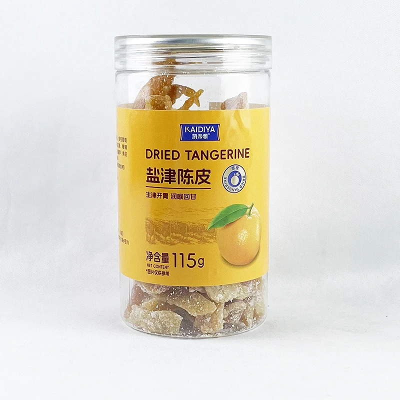 凯帝雅盐津陈皮115g罐装即食陈皮条泡水橘皮休闲解馋酸甜果干零食
