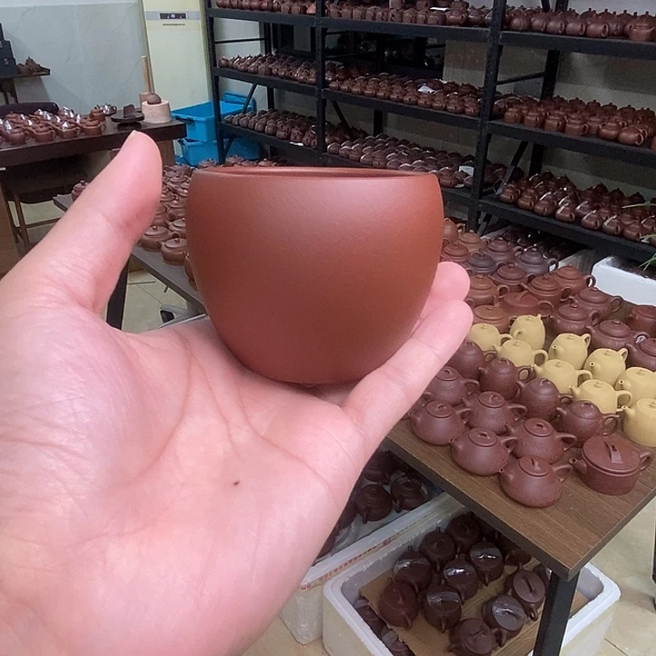 紫砂茶杯大缸杯底槽青