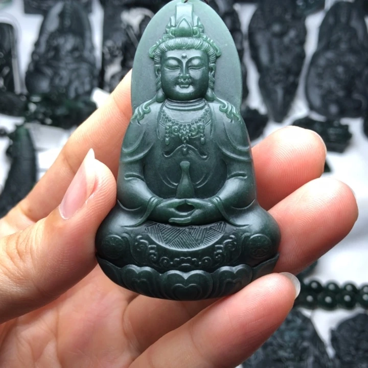 定制翡翠未镶嵌观音
