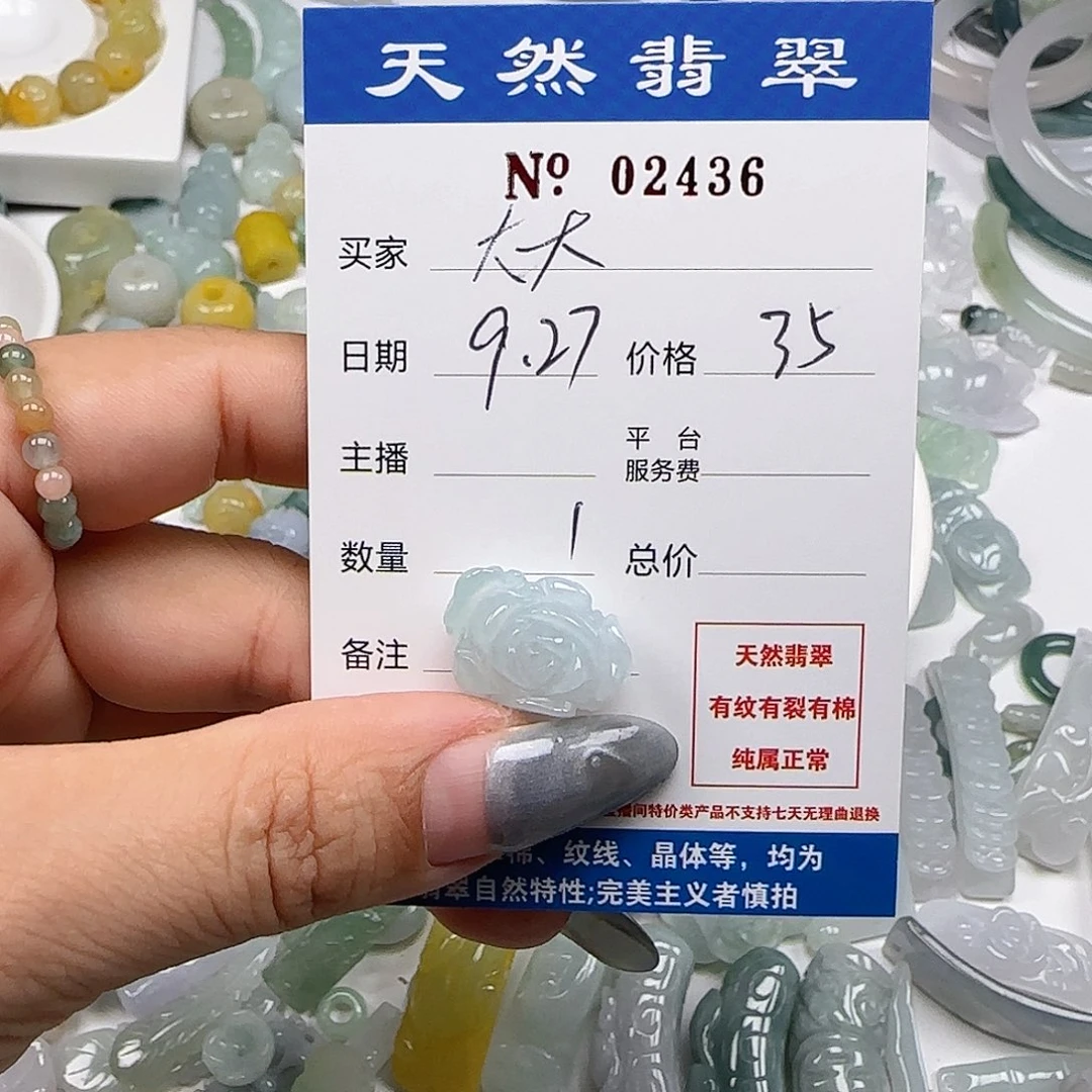 我***大翡翠未镶嵌颈饰555