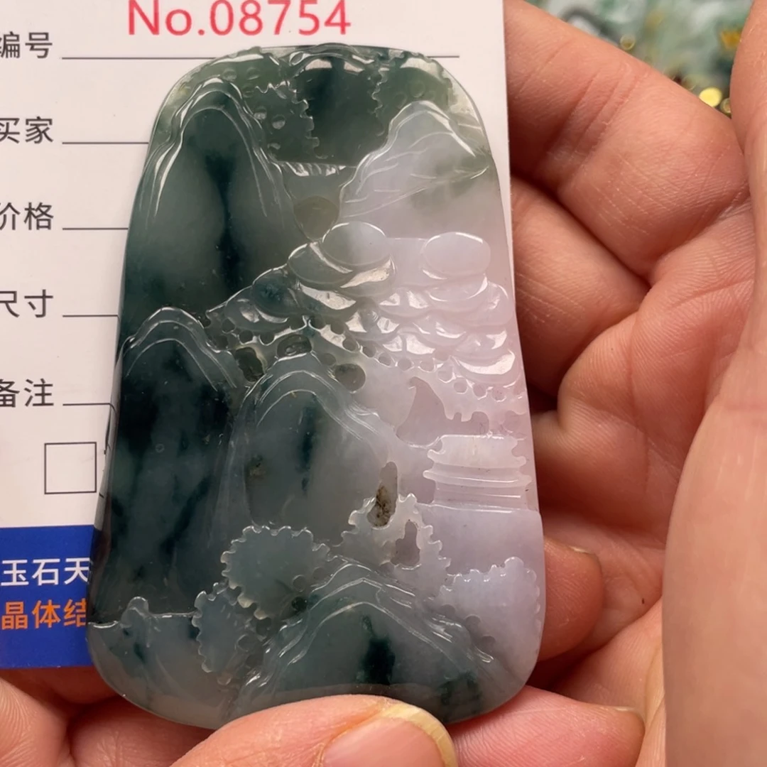 翡翠挂件未镶嵌翡翠玉缘吊坠挂件