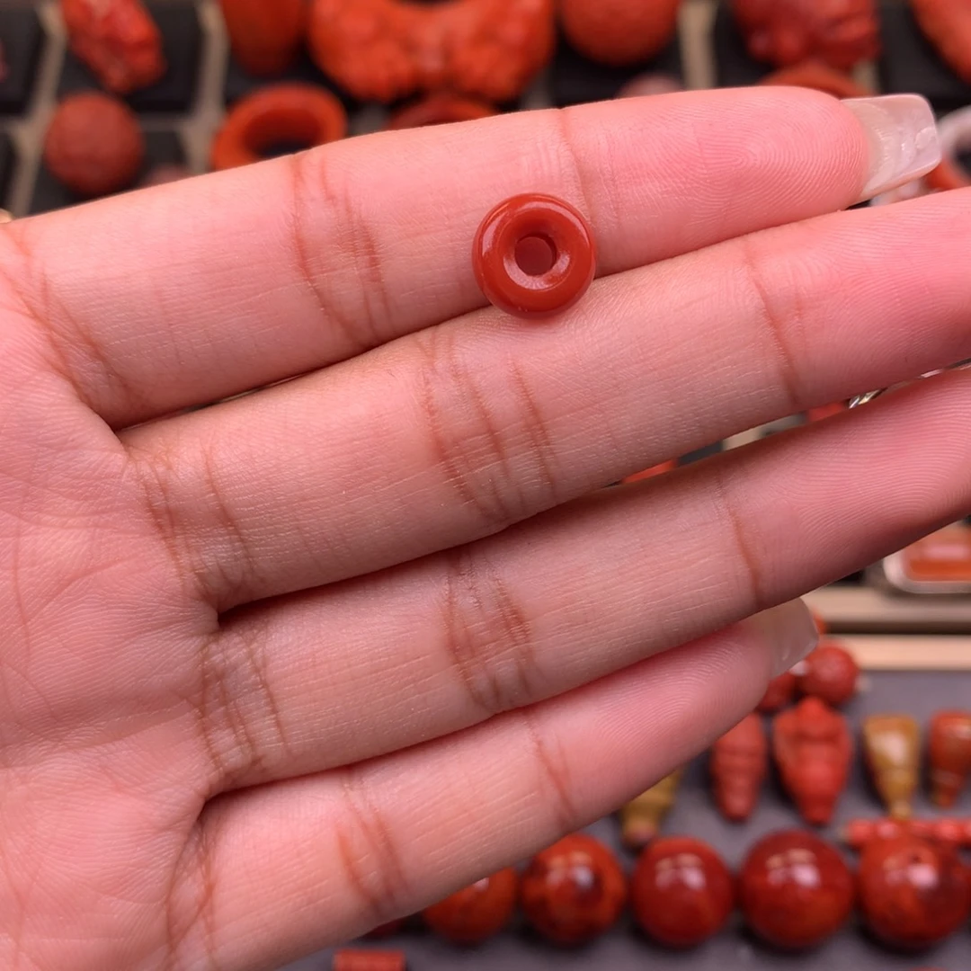 南红玛瑙未镶嵌卡环9+