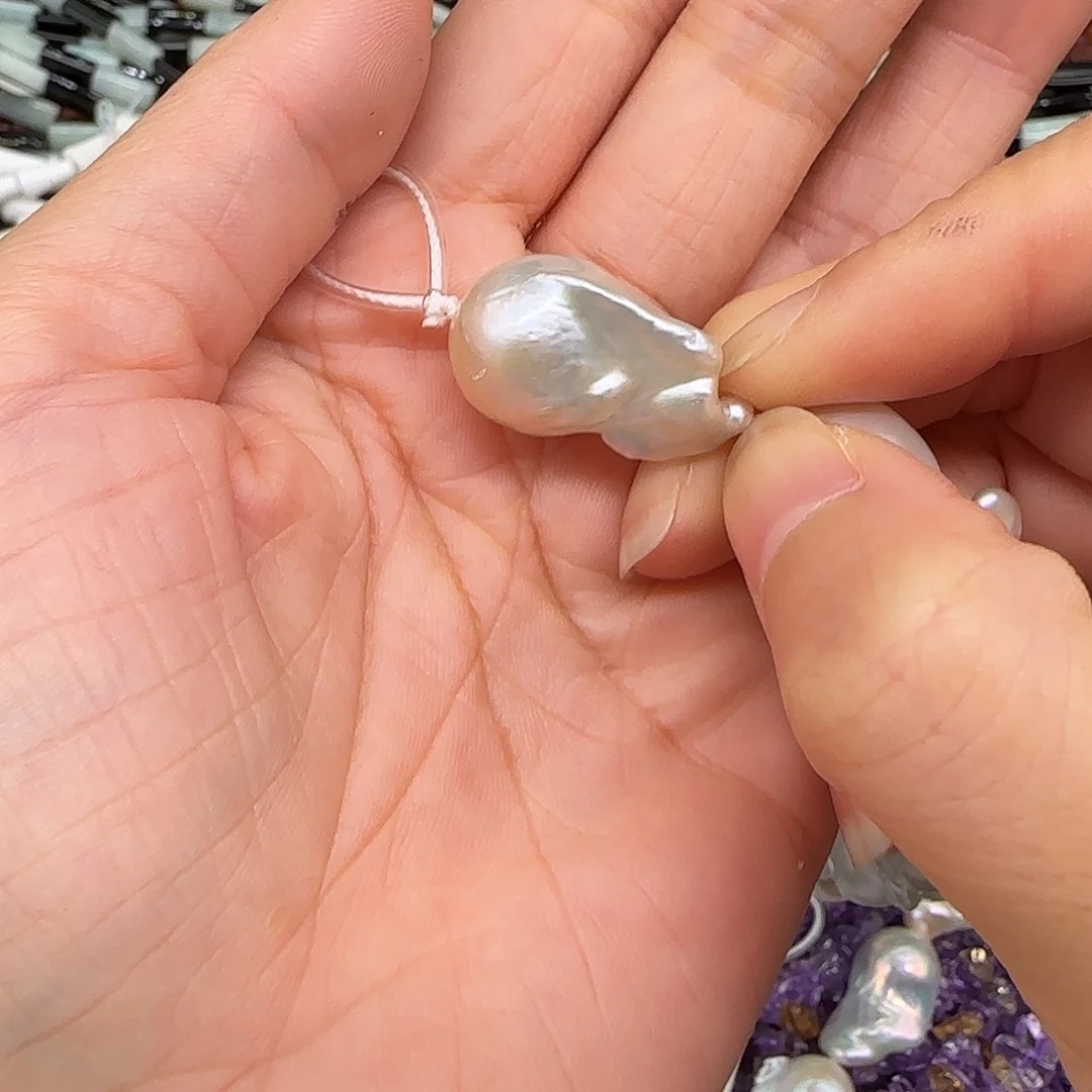 玛瑙/玉髓合金珠宝半成品珍珠一颗15mm