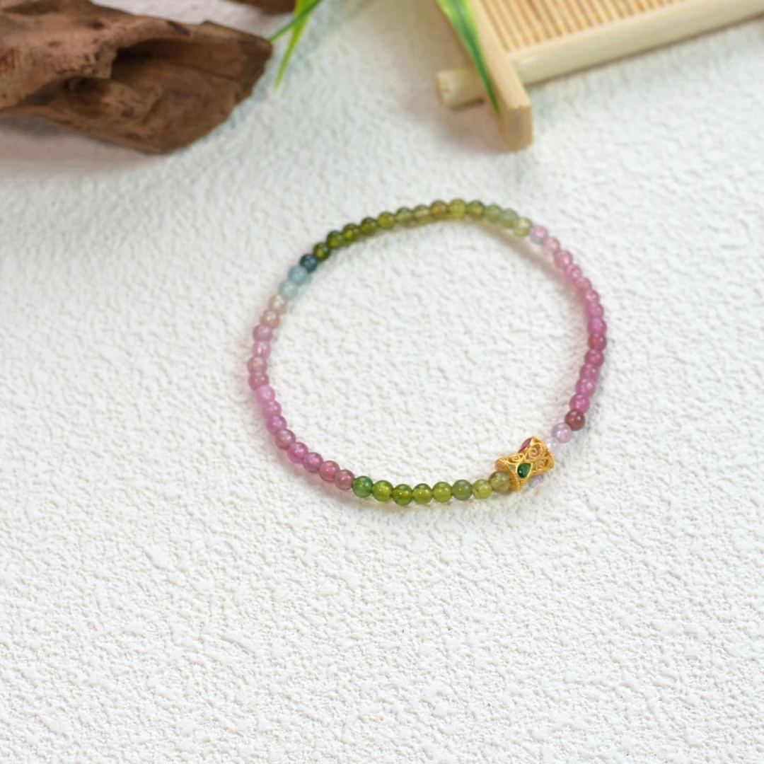 原创设计碧玺手串F50【多样性发一】