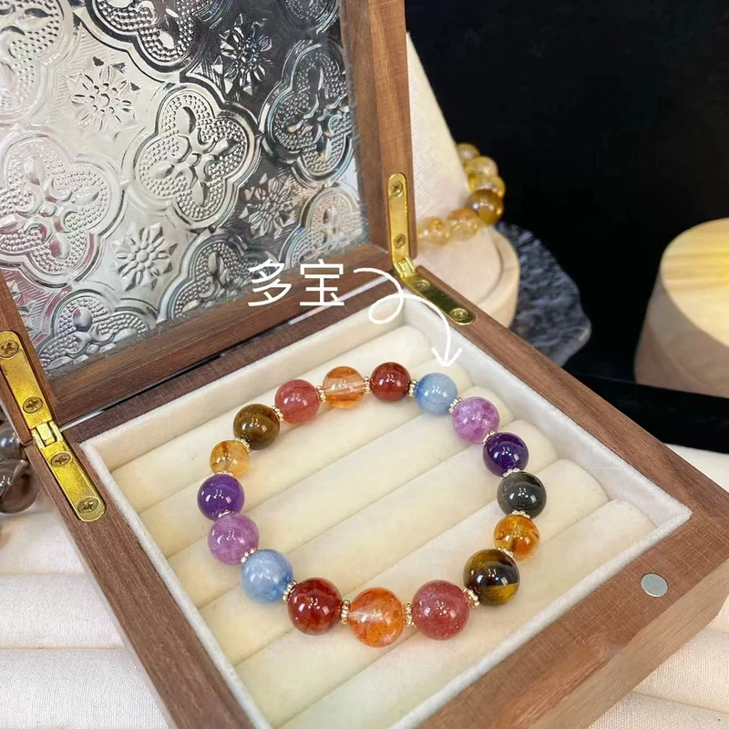 【多宝】天然水晶手串原创小众设计