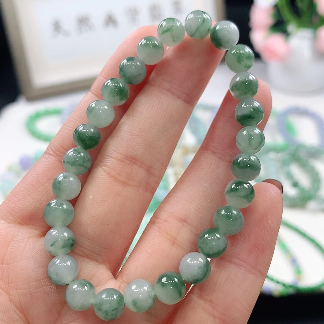 翡翠未镶嵌手链7mm