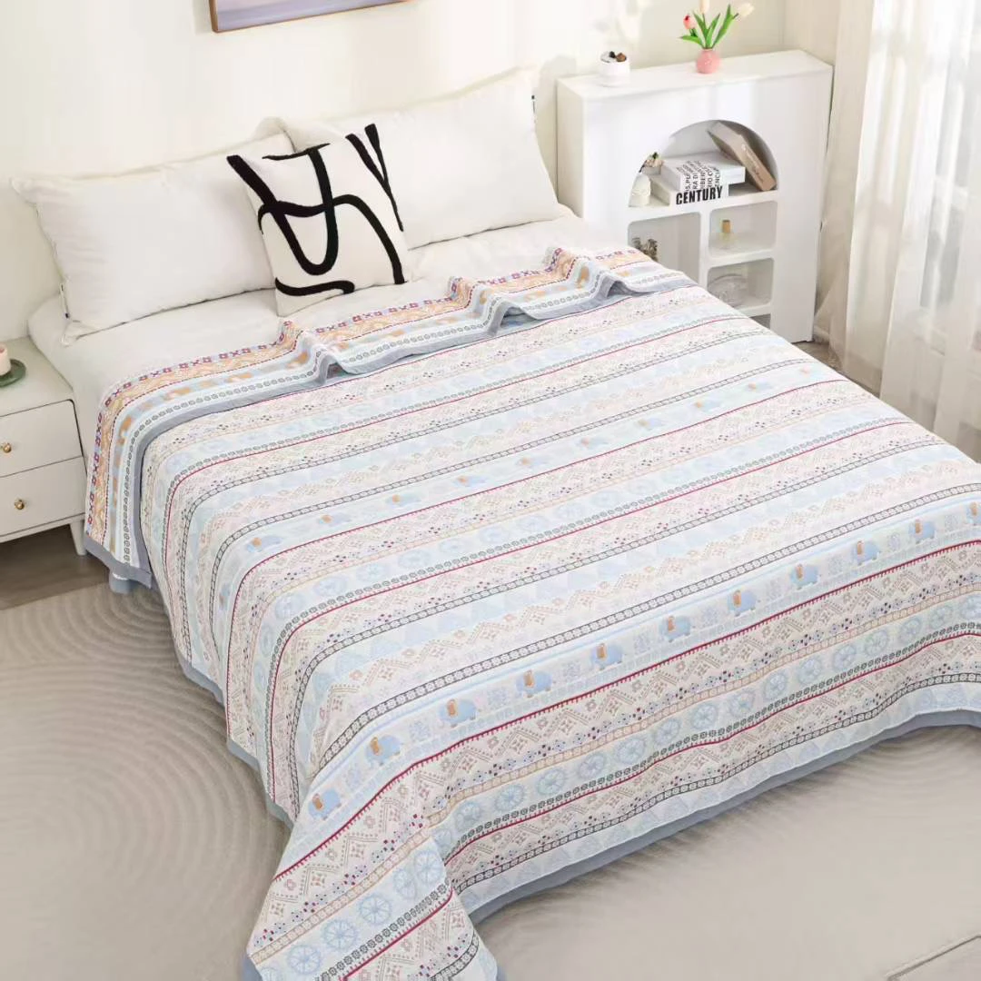 【高货】多款纱布枕巾枕套浴巾纱布盖毯毛巾被床上用品