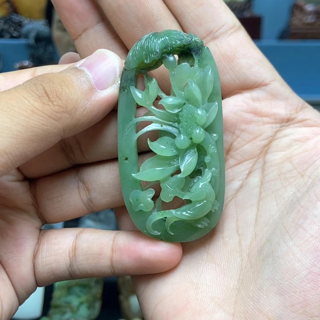 和田玉未镶嵌挂件