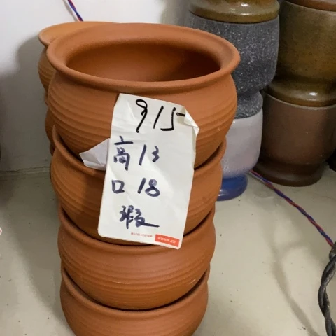 粗陶红陶花盆915