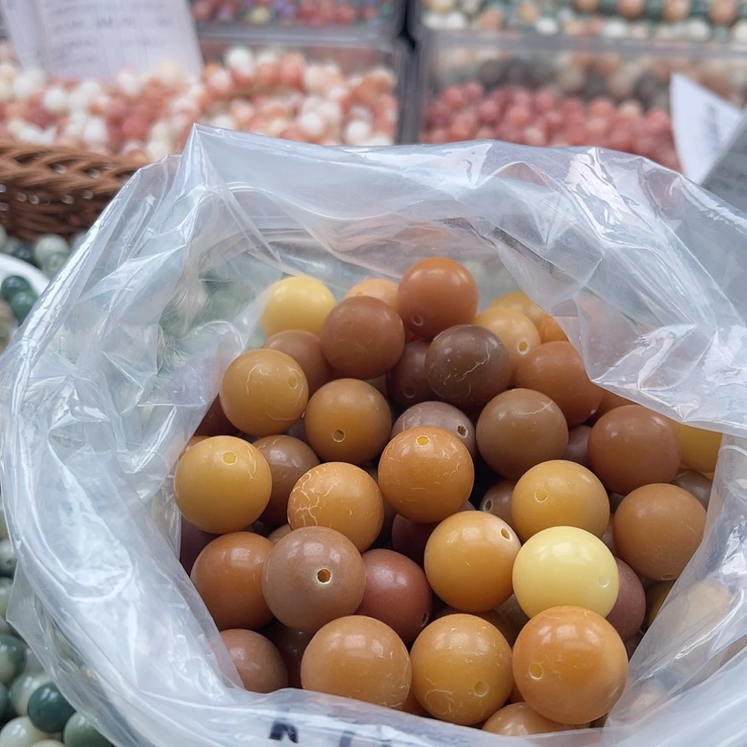 白玉菩提吊坠z大瑕18mm/20+5颗