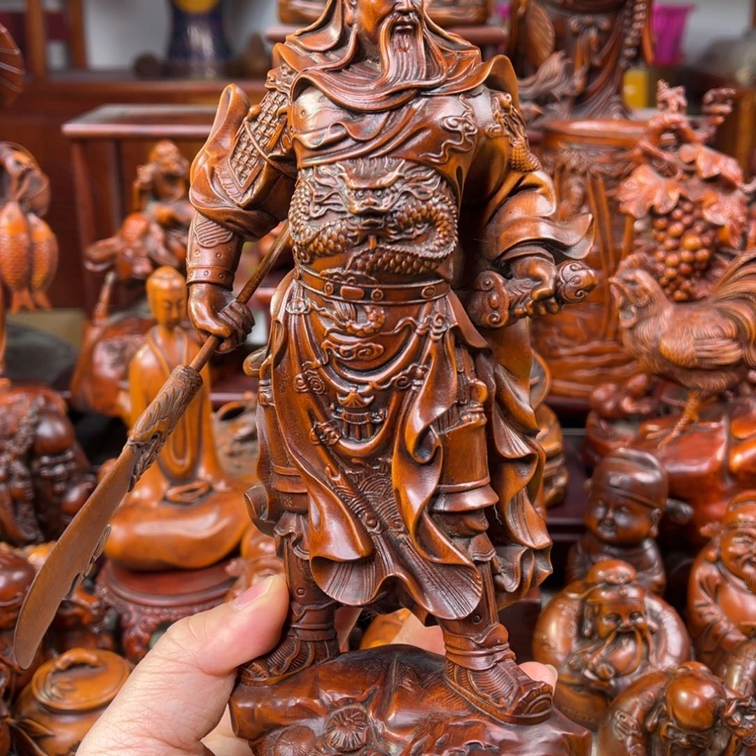 黄杨木黄杨木雕刻艺术 高23 宽10