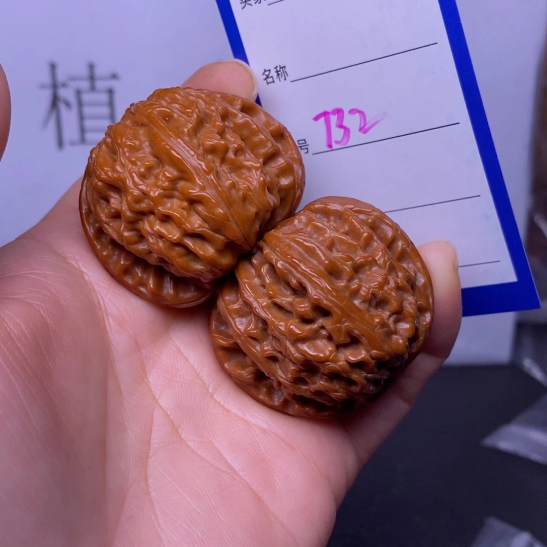 把件文玩核桃732/40白狮子