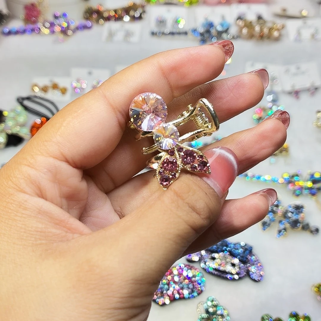 布艺铁合金发饰发夹发夹