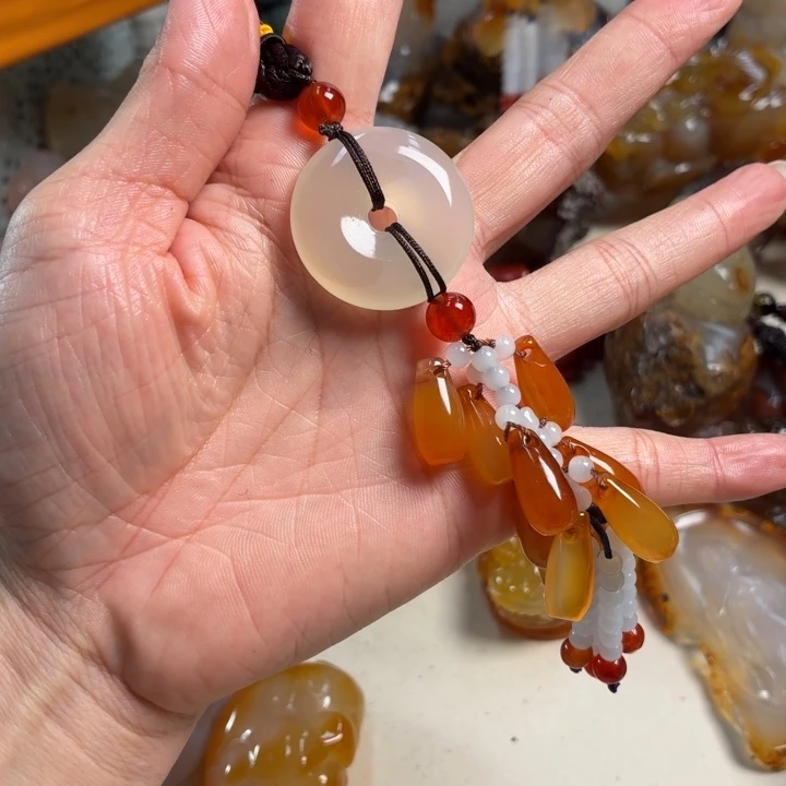 玛瑙/玉髓未镶嵌吊坠(不含链)