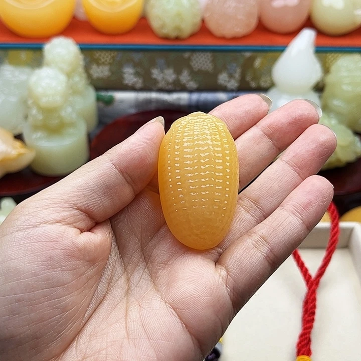 球***球石材貔貅手把吊坠