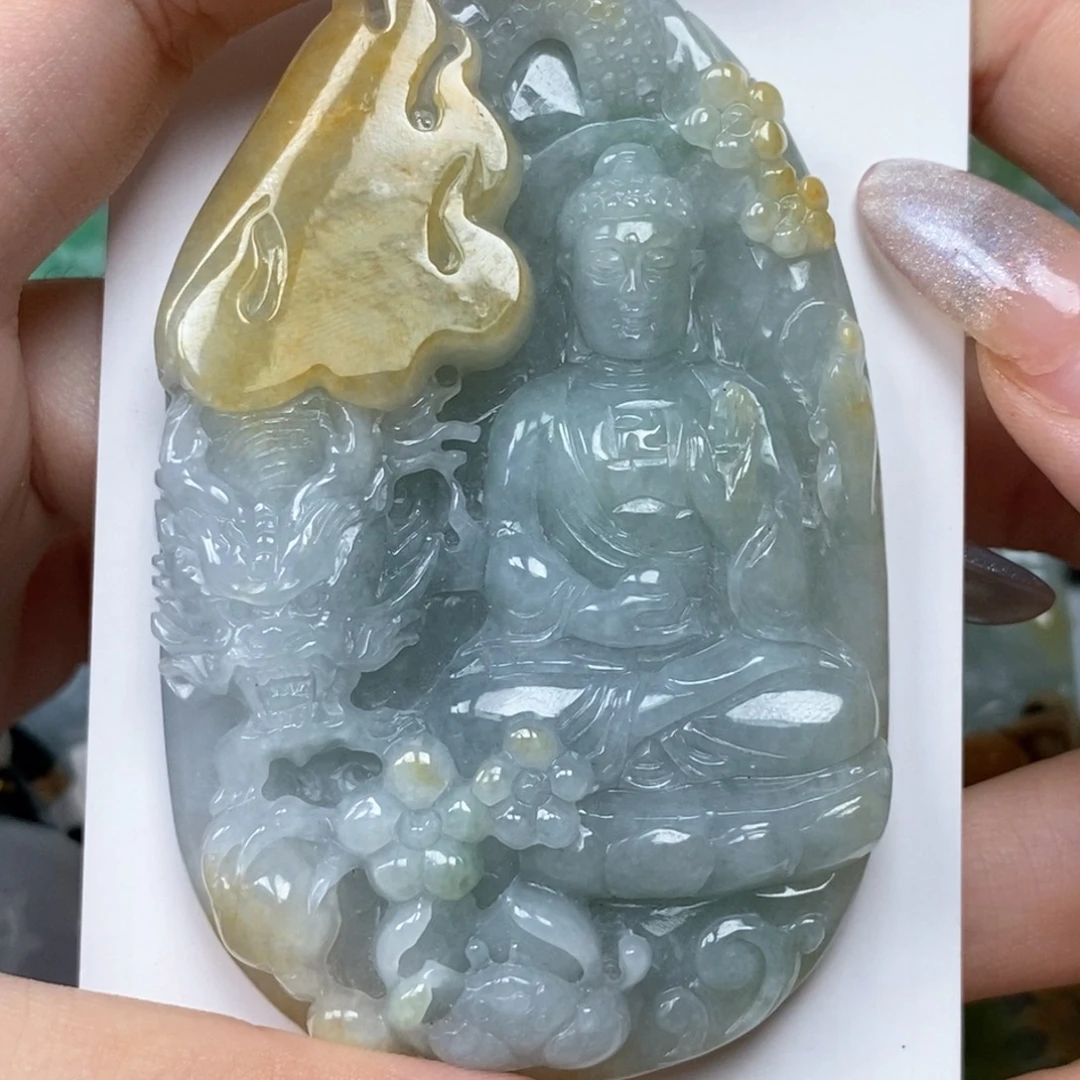 佛***福翡翠未镶嵌颈饰翡翠