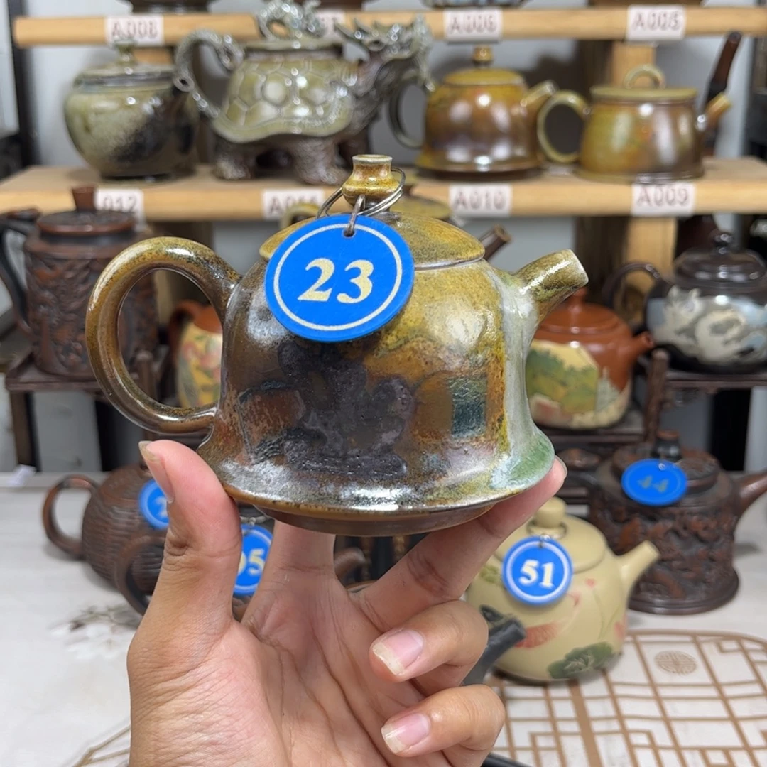 200cc微瑕柴烧放镂福利（自然落灰釉纯裸坯柴烧