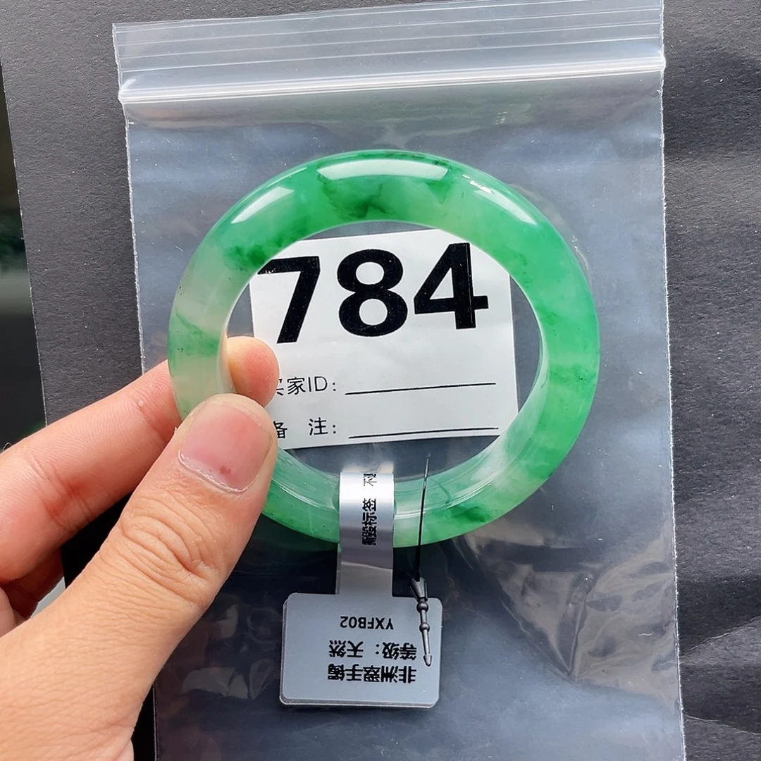 未镶嵌手镯石英质玉（非洲翠）56圈口784
