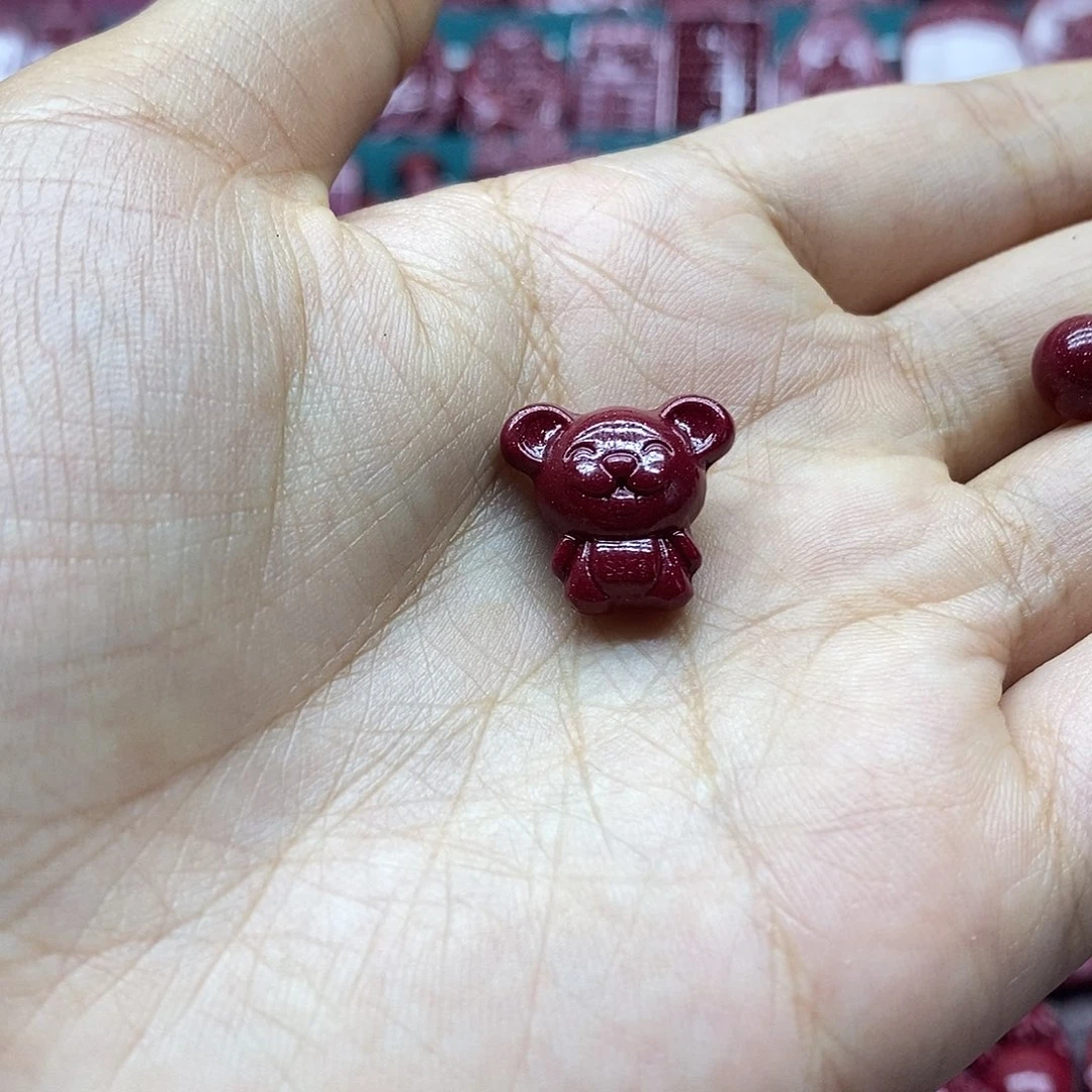 天然辰砂010朱砂配饰鼠