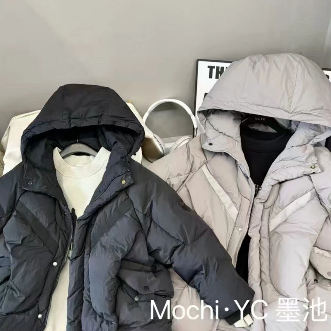 郭郭童品：墨➕拉链羽绒服（8907）