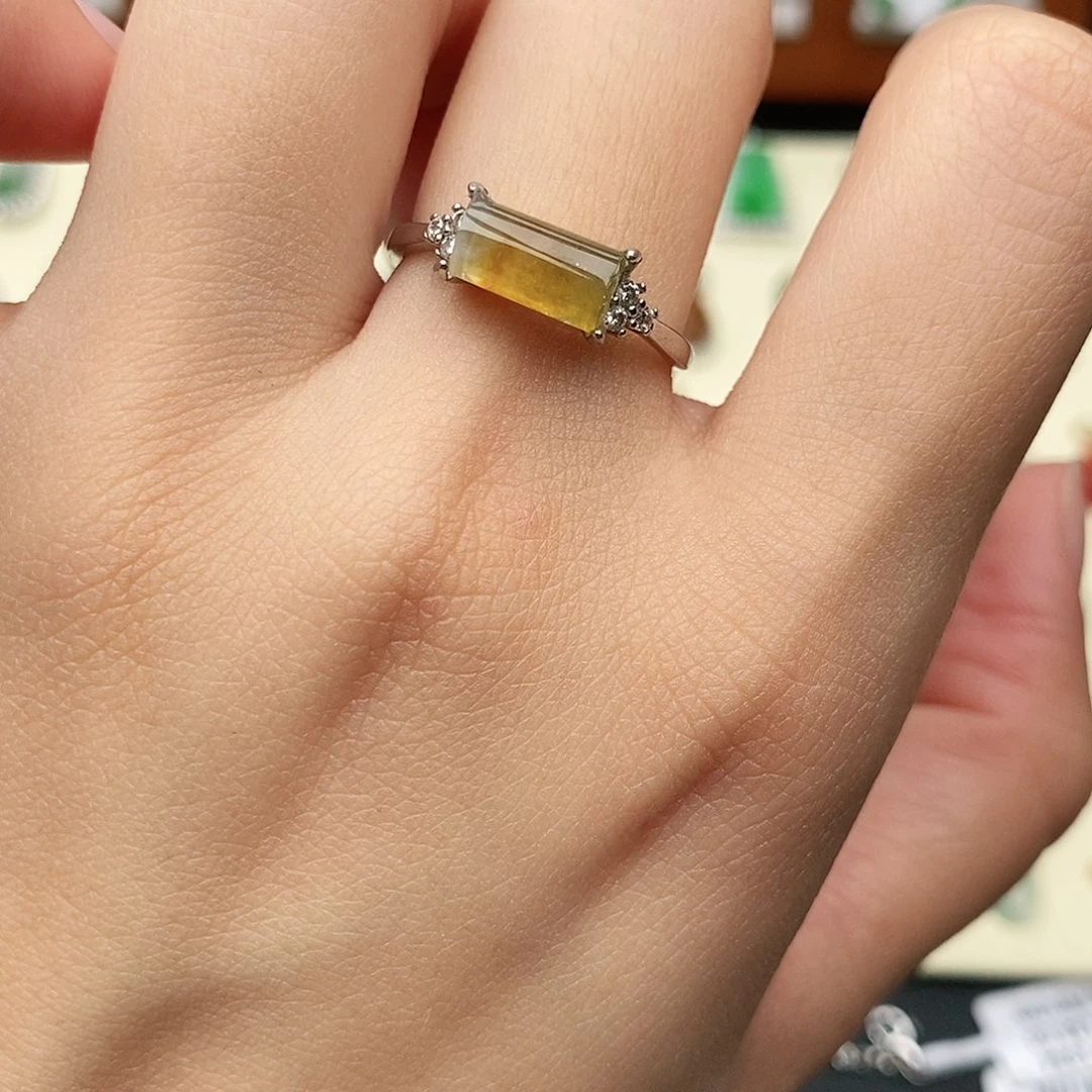 翡翠银S925镶嵌戒指12