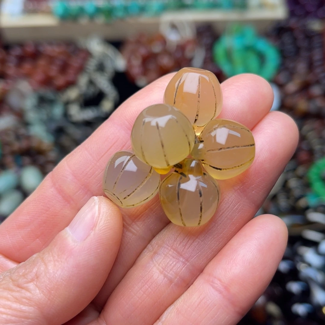 玛瑙/玉髓合金颈饰