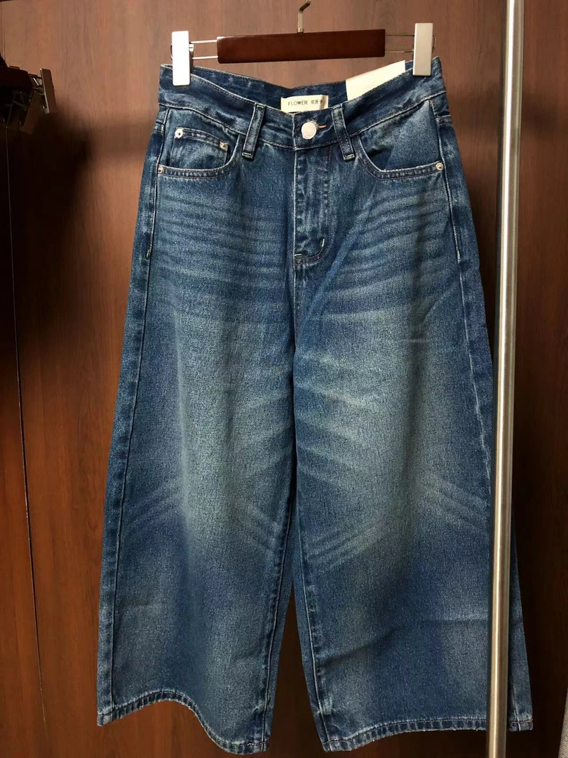 33#花匣子50331八分牛仔裤（现货）