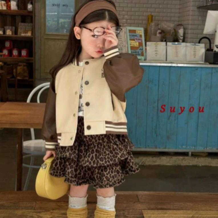 苏右 女套装小童秋冬新中式晕染痞帅自然密语城市机能风