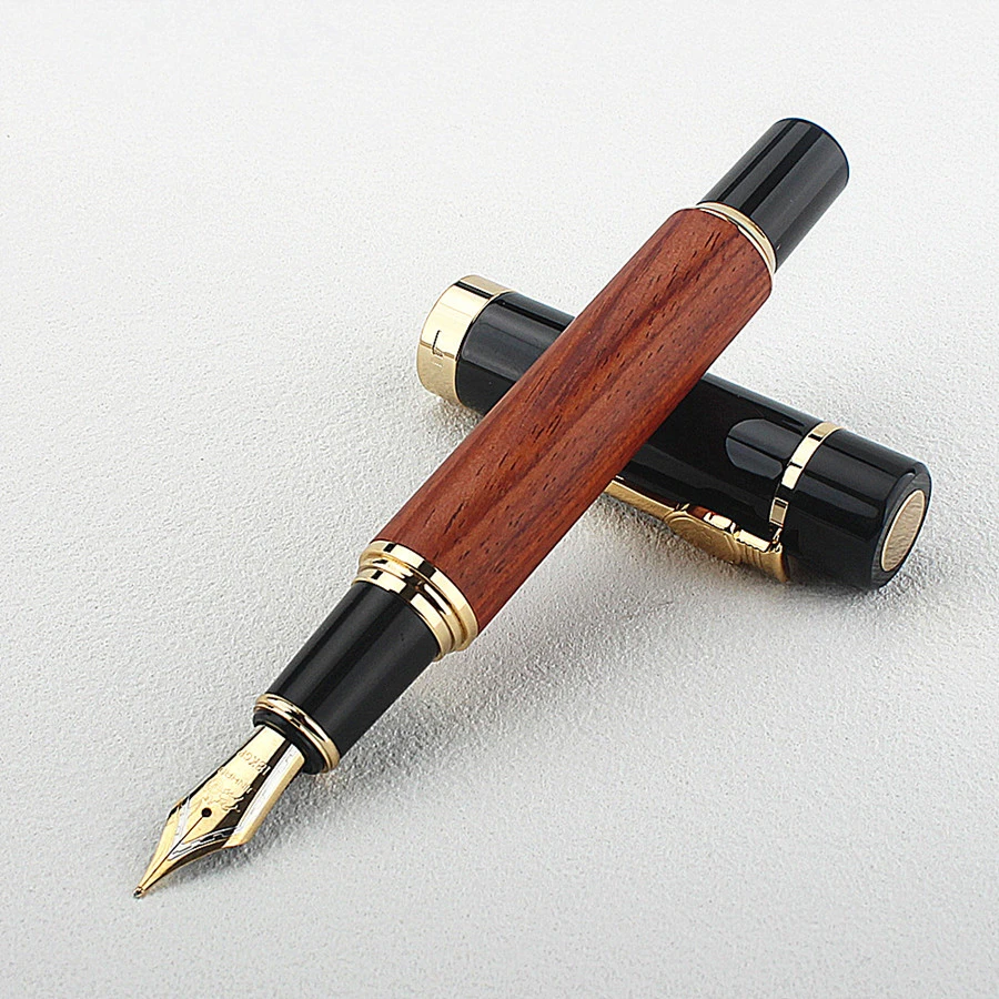 金豪钢笔木质高档650A佳品商务办公书法练习男女士硬笔书写笔