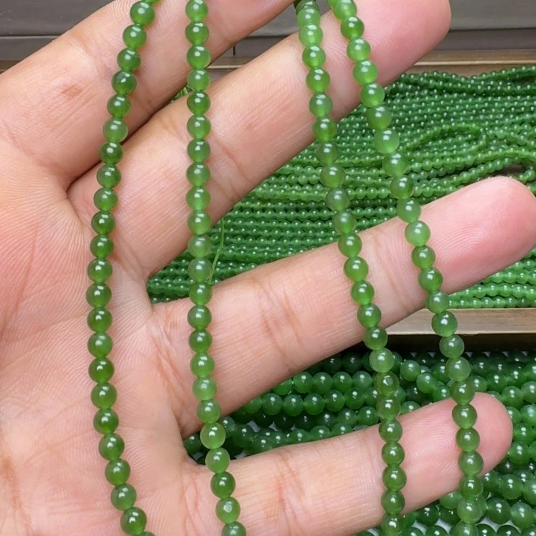 和田玉未镶嵌颈饰碧玉冰阳绿卡4