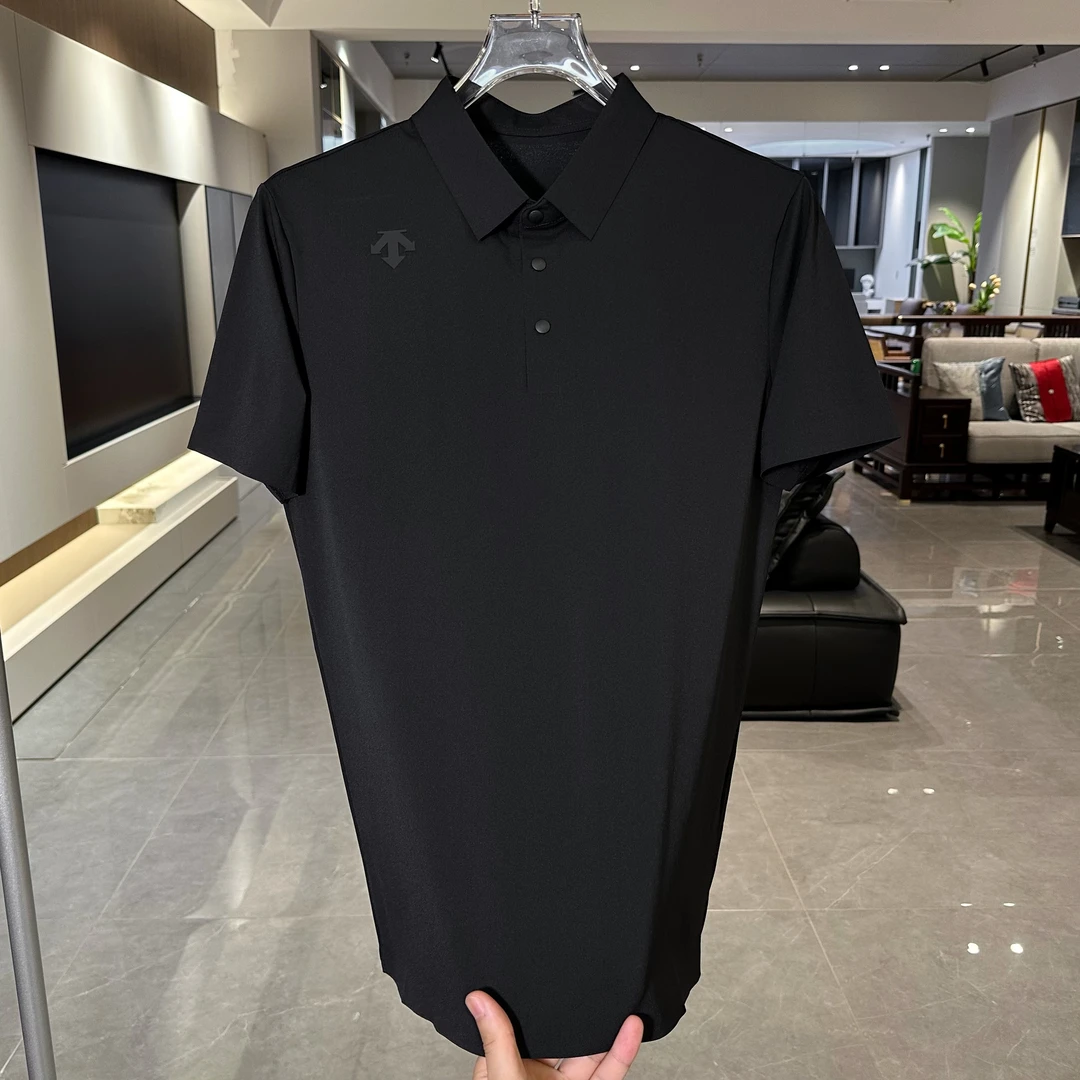 （纯原复刻）夏季休闲男士高端无痕压胶翻领T恤简约Polo衫上衣短袖