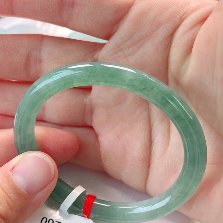 翡翠手镯未镶嵌53贵妃圆